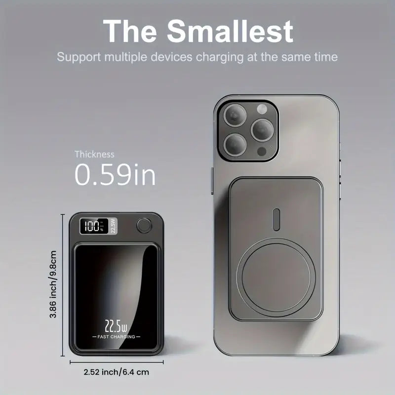 iPhone 5000mAh Magnetic Wireless Power Bank