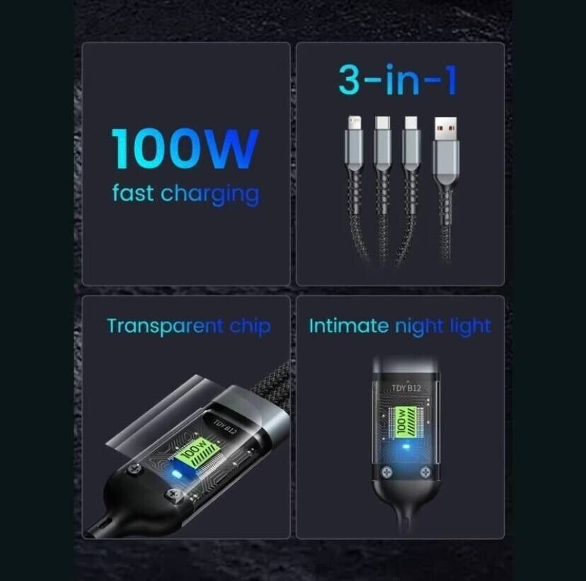 3 in 1 Super Fast Universal USB Cable