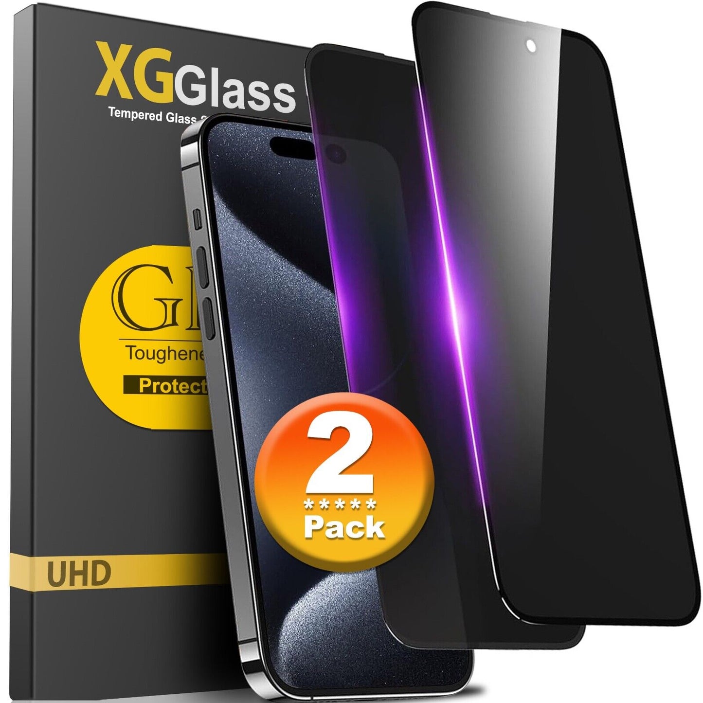 iPhone, Samsung and Motorola screen protector Tempered Glass Clear or Privacy
