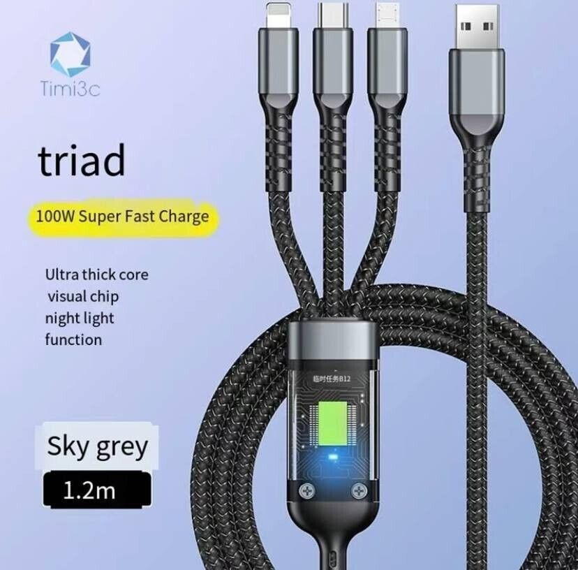 3 in 1 Super Fast Universal USB Cable